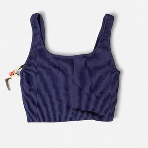 Babaton Navy Crop Top